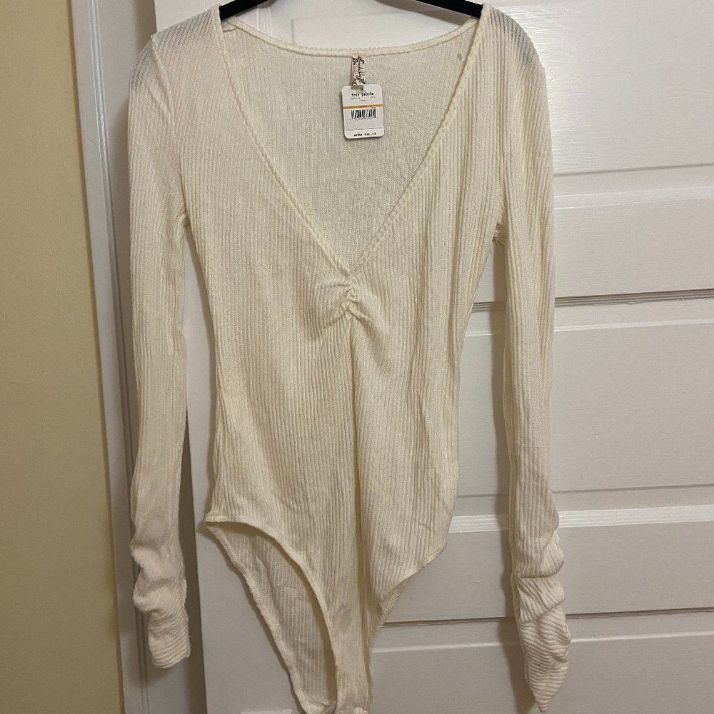 NWT Long Sleeve Free People Bodysuit, Small